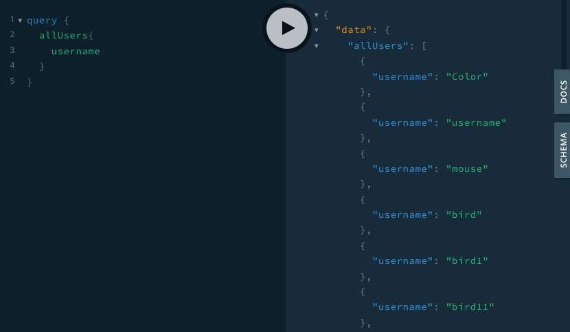 example query response